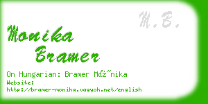 monika bramer business card